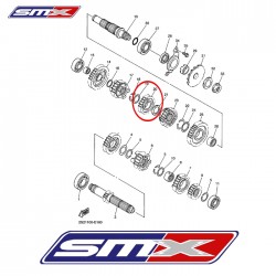 Pignon 3° arbre secondaire pour YZ450F de 06-13 : 2S2-17231-00