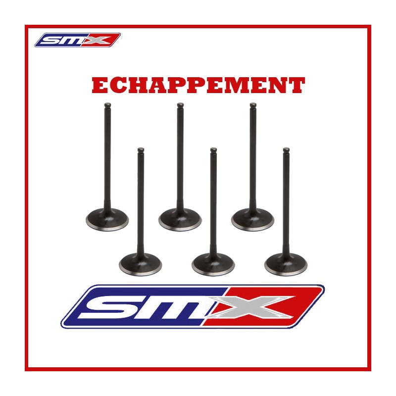 Lot de 6 soupapes Echappement STD pour Yamaha 1000 YXZ