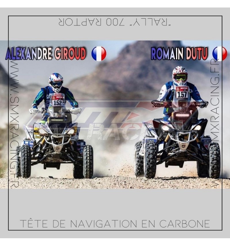 Tête de Navigation en Carbone "RALLY" quad 700 Raptor