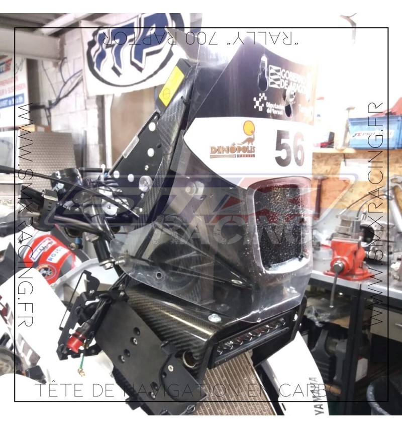 Tête de Navigation en Carbone "RALLY" quad 700 Raptor