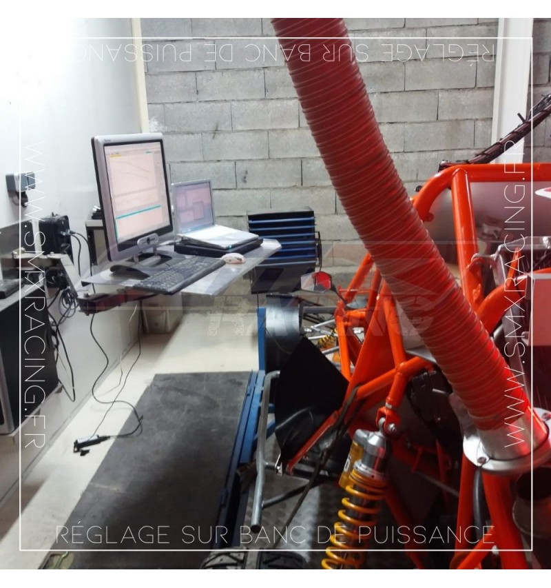 Réglage KartCross sur banc de puissance: Injection et carburation