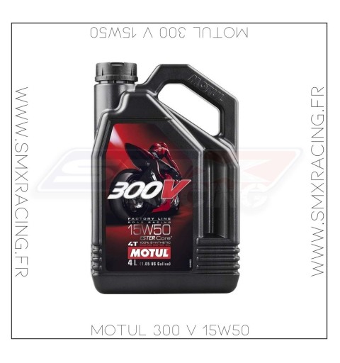 Huile MOTUL 300V 15W50 100%...