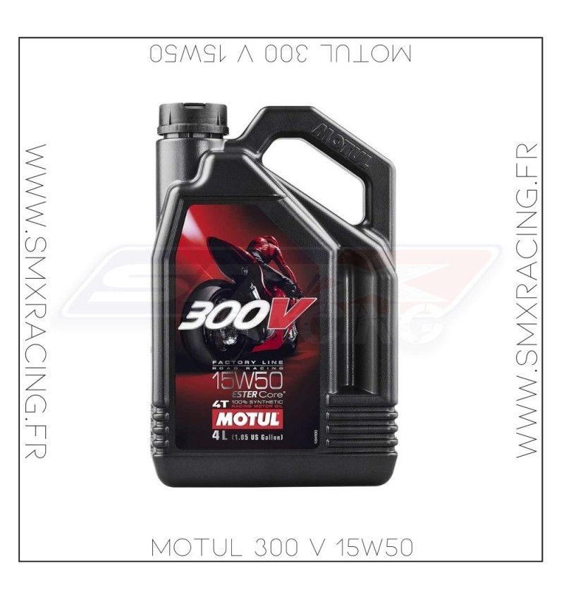 Huile MOTUL 300V 15W50 100% synth 4L