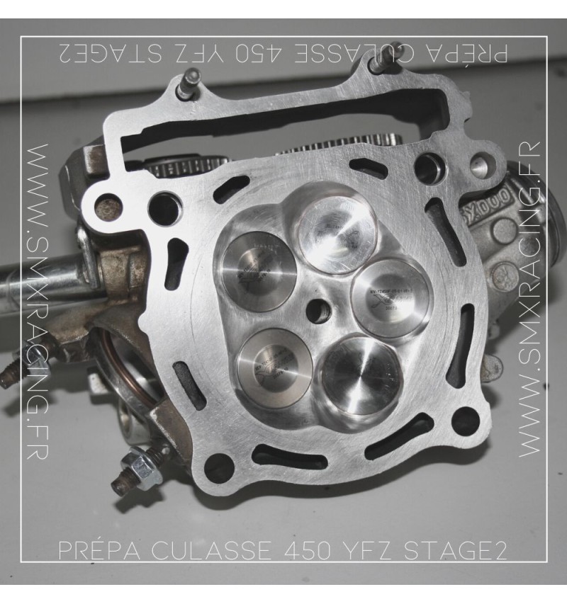 Préparation Culasse Stage 2 pour Yamaha 450 YFZ / 450 YFZ R